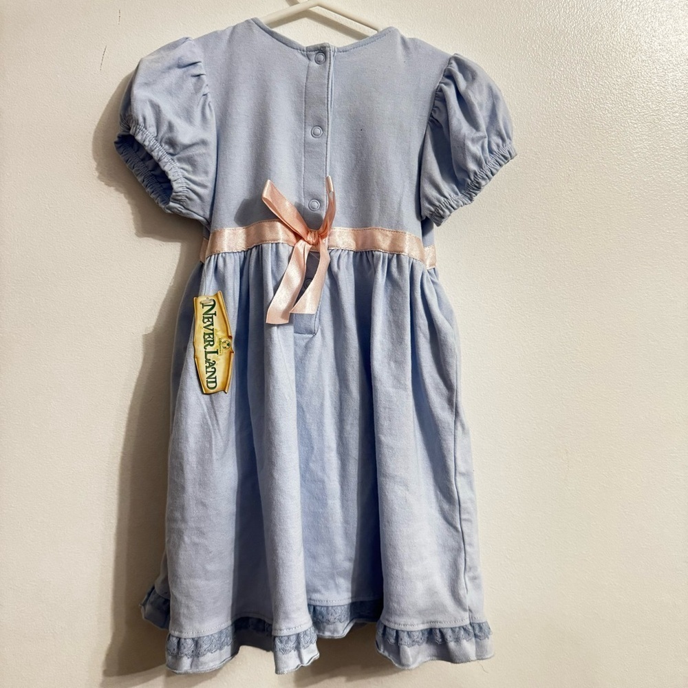 Nwt Disney Store 18 Month 2pc Blue Peter Pan Dress & Bloomers - Picture 4 of 11
